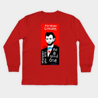 Abraham Lincoln Kids Long Sleeve T-Shirt